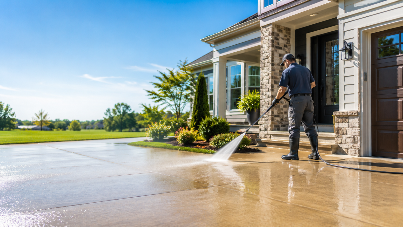 Coastal Clean Power Washing homepage showing professional pressure washing services for homes and businesses in Holly Ridge, NC
