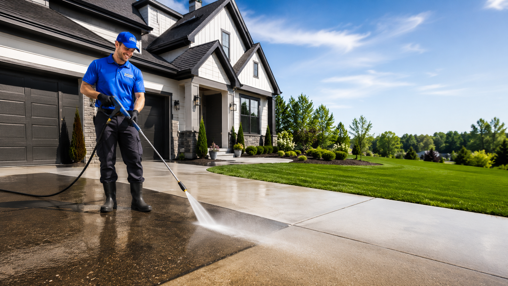 Professional power washing service
