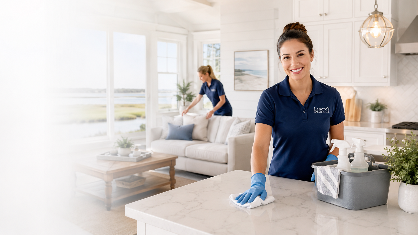 Two Cleaners homepage featuring professional cleaning services